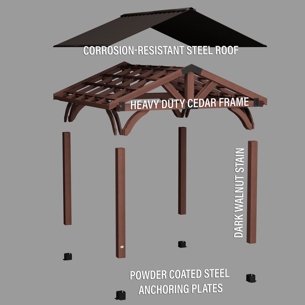 12x12 Arlington Gazebo by Backyard Discovery The Backyard Guys
