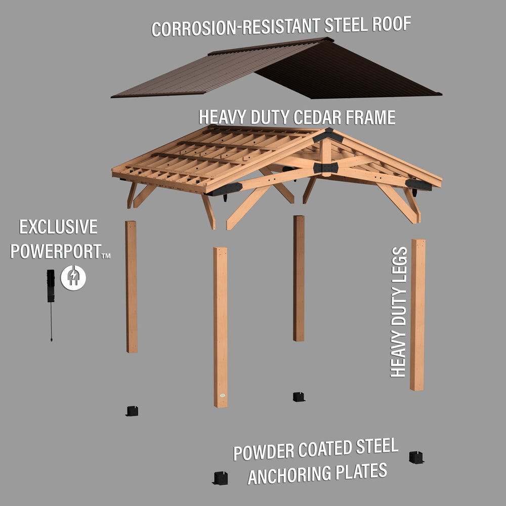 16x12 Norwood Gazebo by Backyard Discovery – The Backyard Guys