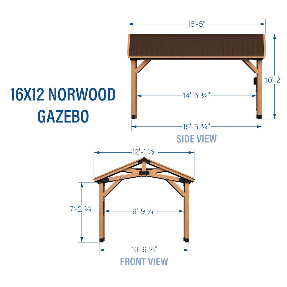 16x12 Norwood Gazebo by Backyard Discovery – The Backyard Guys