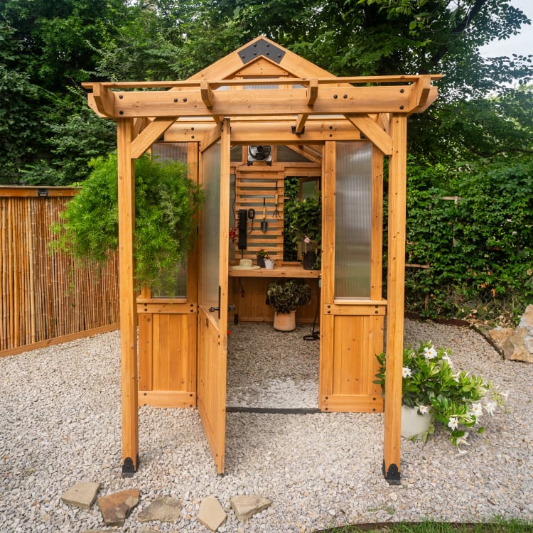 9x6 Lilybelle Greenhouse by Backyard Discovery – The Backyard Guys