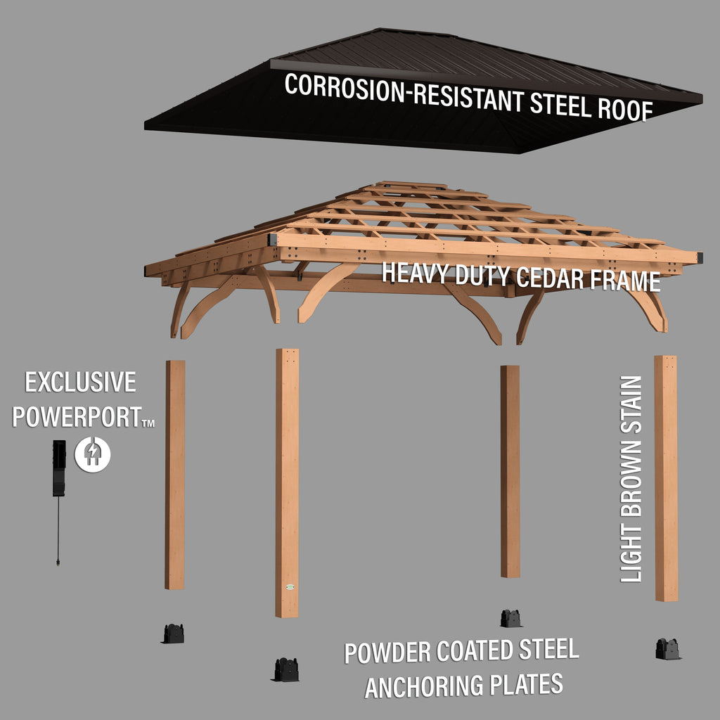 14x10 Cordova Gazebo by Backyard Discovery The Backyard Guys
