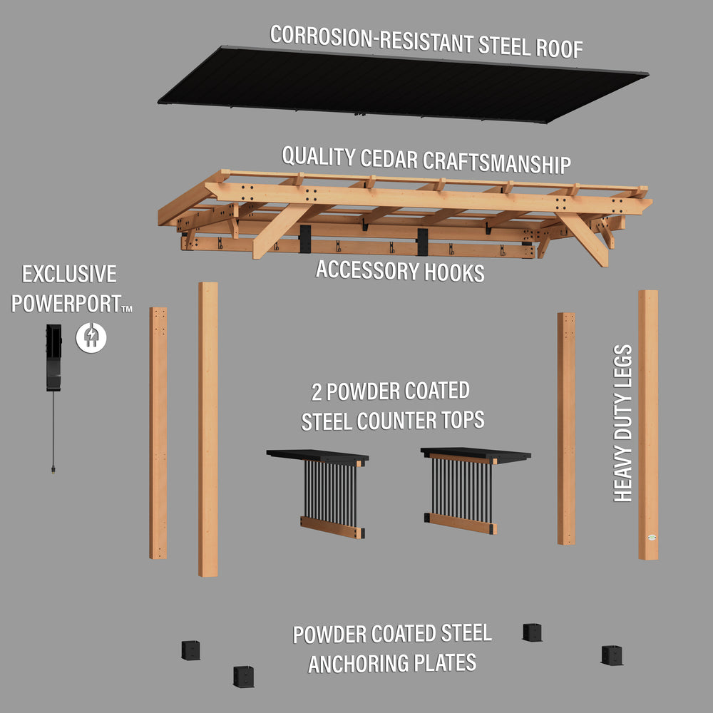 Saxony XL Grill Gazebo by Backyard Discovery – The Backyard Guys