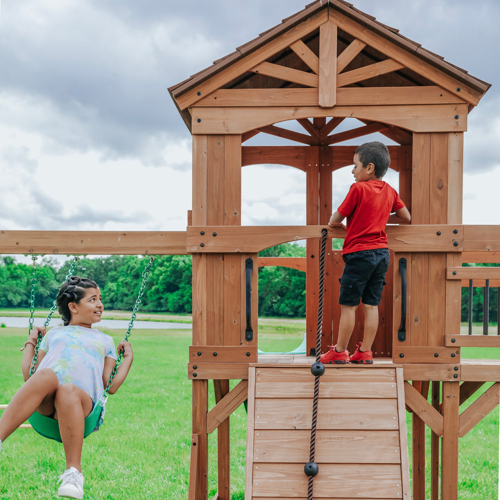 Sterling Point Swing Set by Backyard Discovery – The Backyard Guys