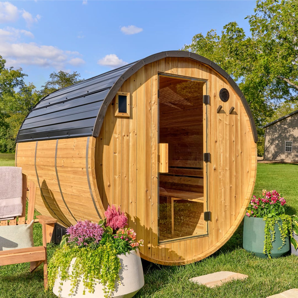 Paxton (4-6 Person) Outdoor Barrel Sauna