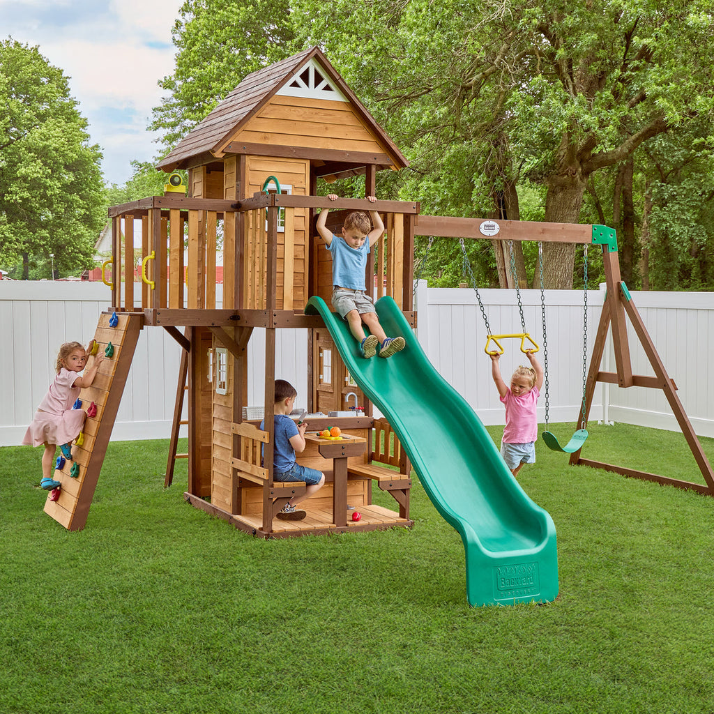 Spruce Hollow Swing Set by Backyard Discovery