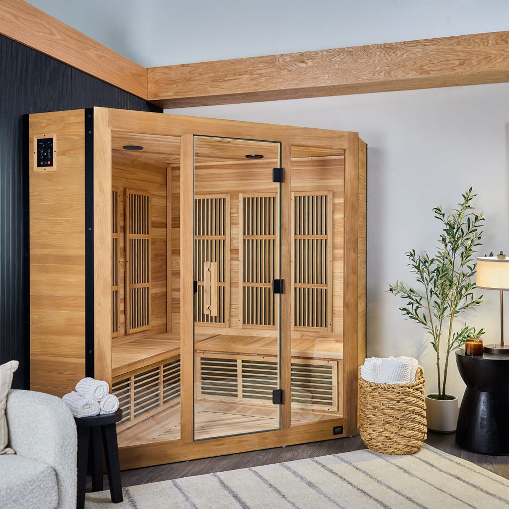 Rylan Indoor Infrared Corner Sauna (4 Person) by Backyard Discovery