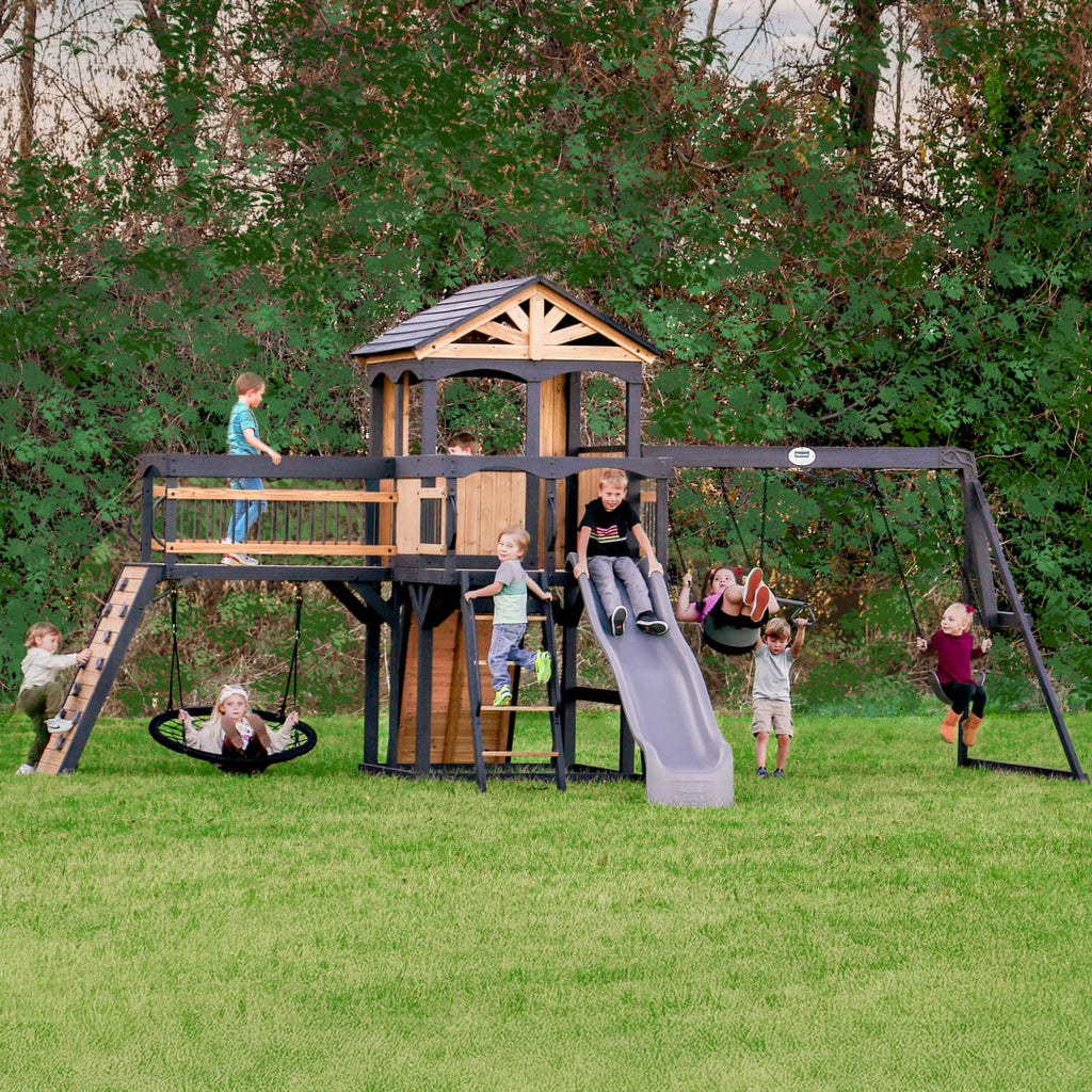 Timber Crossing Swing Set by Backyard Discovery