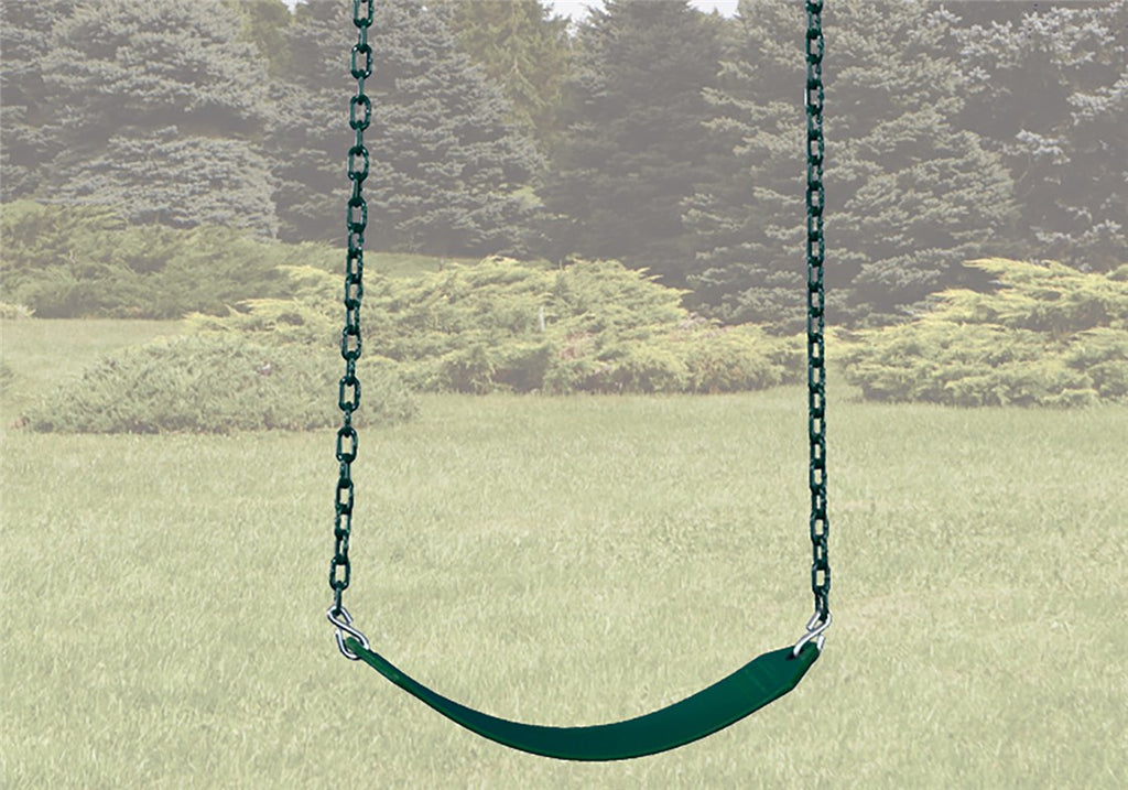 Belt Swing - Green - 63" (8ft Swing Beam) by Backyard Adventures