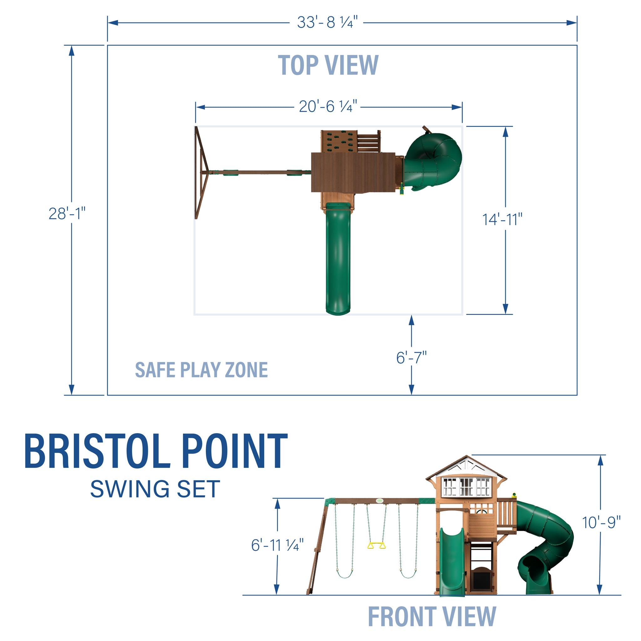 Bristol Point Swing Set Backyard Discovery The Backyard Guys