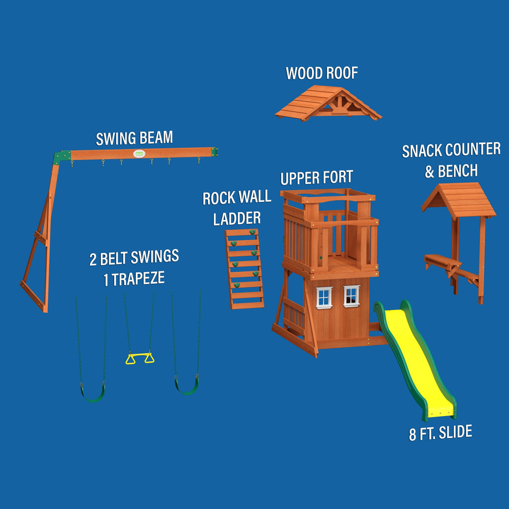 Backyard discovery tanglewood cedar swing set store